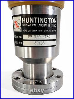 Huntington PV-150-H170 Right Angle Pneumatic Vacuum Valve 2.75 Conflat Flanges