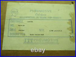 Itt Pneumotive BLVGH Vacuum Pump 115 volt 1/6 hp