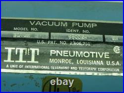 Itt Pneumotive BLVGH Vacuum Pump 115 volt 1/6 hp