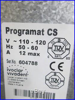 Ivoclar Vivadent Programat CS Dental Firing Oven with Vacuum Pump & Accessories