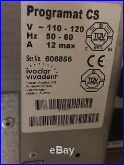 Ivoclar Vivadent Programat CS Oven with Vacuum pump Mint Condition