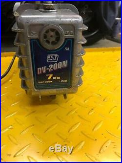 JB Industries DV-200N 7 CFM 2 Stage Platinum Vacuum Pump Perfect Working Order