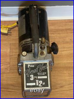 JB Industries Fast Vac DV 85C 3CFM Deep Vacuum Pump 1/2 h. P. 2 stage 115v
