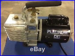 JB Platinum vacuum pump 2 stage dv-142n 5 cfm 1/2 hp motor refrigeration