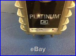 JB Platinum vacuum pump 2 stage dv-142n 5 cfm 1/2 hp motor refrigeration
