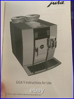 JURA Giga 5 Automatic Coffee Maker Aluminum Slightly used, works perfectly