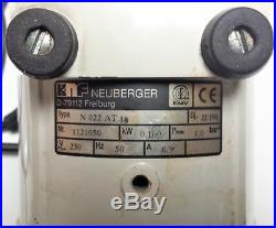 KNF Neuberger N022AT. 18 PTFE Diaphragm Lab Vacuum Comp Pump, FOR REPAIR OR PARTS