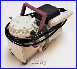 KNF Neuberger N022AT. 18 PTFE Diaphragm Lab Vacuum Compressor Pump, 230V 60Hz