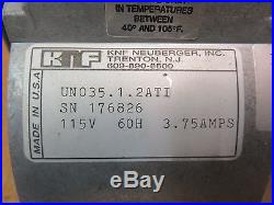 KNF Neuberger UN035.1.2ATI Diaphragm Vacuum Pump 115V 60 H 3.75 Amp Clean