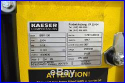 Kaeser Bsv 100 Rotary Screw Vacuum Pump 14.5 Psig 25 HP 3 Phase