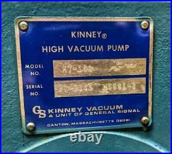 Kinney KT-150 High Vacuum Pump With Booster Blower. Very Nice Unit