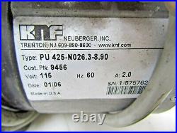 Knf Neuberger 2.0 Amp Vacuum Pump 115 Volt Pu425-n026.3-8.90