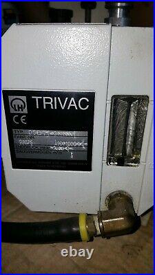 LEYBOLD VACUUM D5E T1-31111147 TRIVAC VACUUM PUMP With HANNING MOTOR