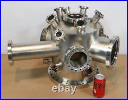 Large UHV Vacuum Chamber / 25 Liter / 2.75 / 6 / 8 / 14 inch CF / Stainless MDC