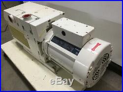 Leybold D65BCS Dual-Stage Rotary Vane Vacuum Pump withGE 3HP 208-230/416-460VAC 3Ø