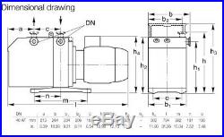 Leybold D65BCS Dual-Stage Rotary Vane Vacuum Pump withGE 3HP 208-230/416-460VAC 3Ø