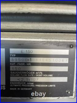 Leybold E150 Mechanical Pump + Leybold Blower WSU501