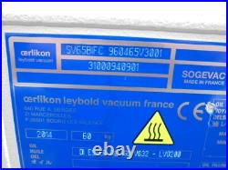 Leybold Sogevac SV65 BI FC Vacuum Pump200-240V 50/60HZ 1.5kW 12A
