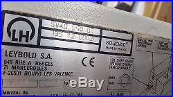 Leybold Sogevac Vacuum Pump Sv40 950 05 Rotary Vane 3ph 3 Phase 2hp