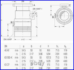 Leybold TURBOVAC 50 Turbo Molecular Vacuum Pump 85402 TMP UHV DN63CF DN 63 CF