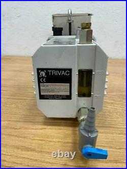 Leybold Trivac D10E Rotary Vane Vacuum Pump, 120V
