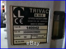 Leybold Trivac E2 D10E Vakuumpumpe 220-240V 10m³/h 140042