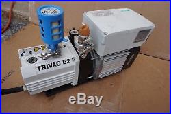 Leybold Trivac E2 D2.5E Dual Stage Rotary Vane Mechanical High Vacuum Pump