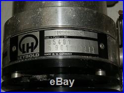 Leybold Turbovac 50 Turbo Vacuum Pump With Cable Spins Well