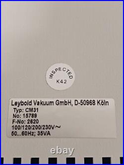 Leybold Vakuum 15789 COMBIVAC CM 31 Vacuum Pump Controller