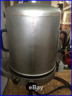 Leybold univex 300 vacuum chamber with stainless steel bell jar