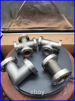 Lot of 4 Conflat CF 2.75 @ 3.38 Fittings UHV Components