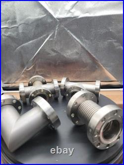 Lot of 4 Conflat CF 2.75 @ 3.38 Fittings UHV Components