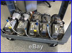 Lot of 5 Oerlikon Leybold Trivac D2.5E Dual-Stage Rotary Vane Vacuum Pump 120V
