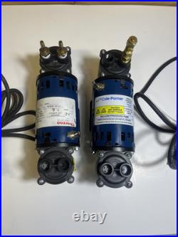 Lot x2 Cole-parmer 420-2901-00FK Air Cadet Dual Head Air/vacuum Pump