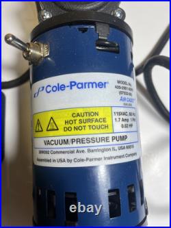 Lot x2 Cole-parmer 420-2901-00FK Air Cadet Dual Head Air/vacuum Pump