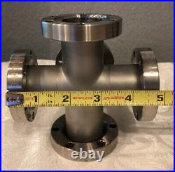 MDC 5-Way High Vacuum Fitting CF 2 3/4 Flanges 5 length MDC