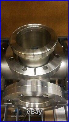 MDC 6 Way Cross Vacuum Chamber 6 x 4.5 Conflat Flanges
