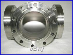 MDC High Vacuum Research Chamber 3-Way Stainless 4 1/2 Flange