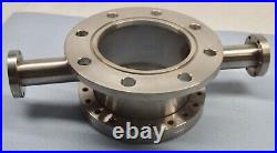 MDC UHV Chamber Ultra High Vacuum Chamber Adapter ASA 9 to 8 CF Dual 2.75 CF