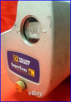 MINT Yellow Jacket SuperEvac 8 CFM Vacuum Pump 93580 MADE IN USAFREE S&H