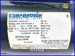 Marathon 10215-133 Vacuum Pump DV-142N 5cfm 60Hz 1/2 HP BQJ 48C17D470E P