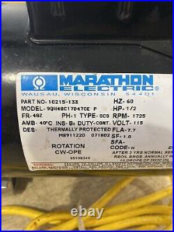 Marathon Electric 10215-133 Vacuum Pump 1/2hp 1725rpm 7.5fla