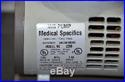 Medical Specifics M/S Pump 2200 Vacuum Suction Aspirator / TESTED / GUARANTEED