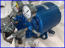 Millipore XX6000000 Rotary Vane Portable Vacuum Pump With GE AC Motor
