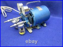 Millipore XX6000000 rotary vane Vacuum Pump made by Gast with 1/6 hp GE motor