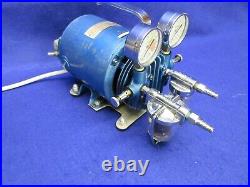 Millipore XX6000000 rotary vane Vacuum Pump made by Gast with 1/6 hp GE motor