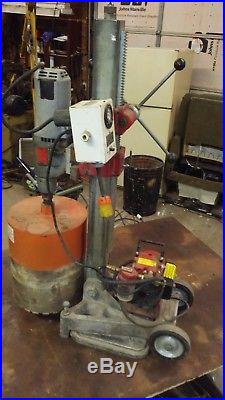Milwaukee-Dymorig core drill-model 4079, 2-speed, loadmeter and gast vacuum pump