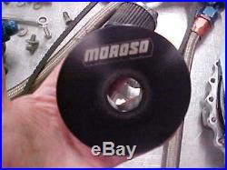 Moroso 22641 Vacuum Pump Kit W Lines Puke Tank Pulleys Fittings Bbc Sbc Nice