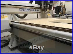MultiCam MG Series 101 4x4 CNC Router with vacuum pump 4HP Colombo Spindle
