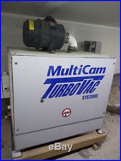 Multicam CNC Router, VERY LOW HOURS, 10HP Vacuum pump, 8 position ATC, 5' x 12